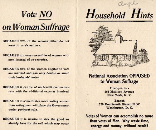 “No Petticoat Rule”: The Texas Association Opposed to Equal Suffrage